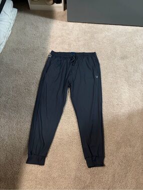 Men's Black Performance Joggers with Elastic Drawstring